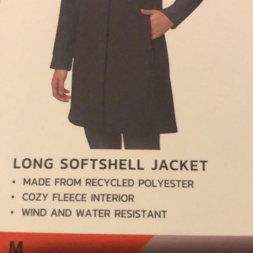 Mondetta Ladies Long Softshell Jacket ~nwt - Picture 5 of 10